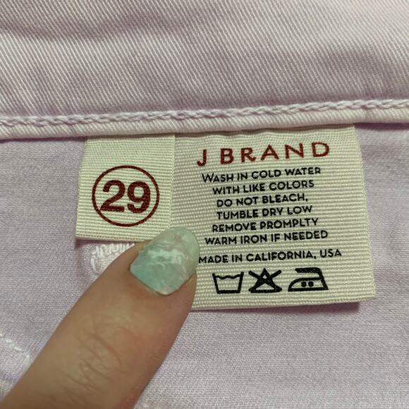 J Brand Skinny Leg Jeans in Soft Lilac - Picture 6 of 8